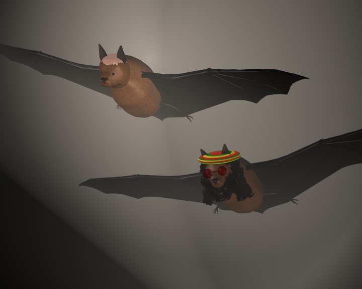 La Chauve-souris et l'Hirsute-souris. Auteur: Nikolas Aubourg. Cliquer pour voir l'image en taille reelle